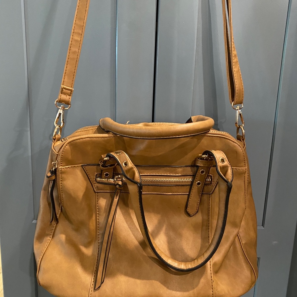 Tan Leather Shoulder Bag